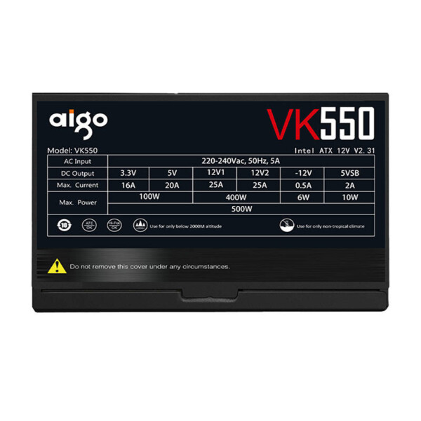 Počítačový zdroj Aigo VK550 550W (černý) cena