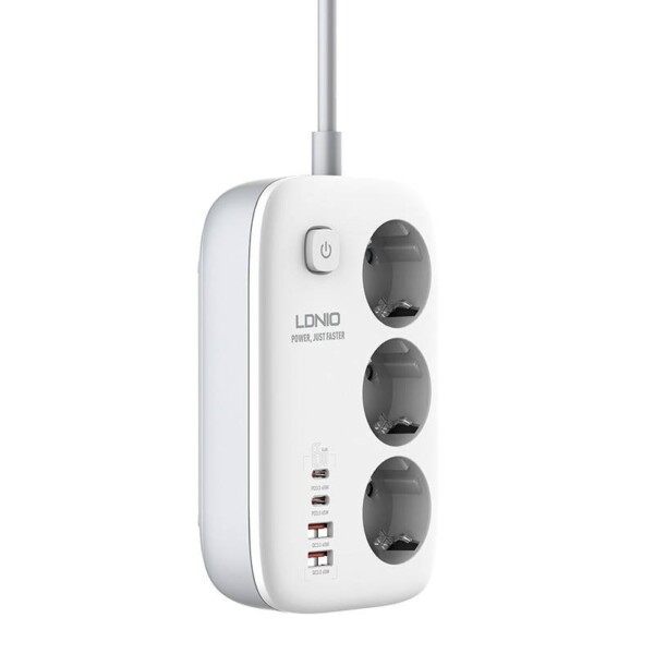 Power Strip GaN LDNIO SE3436 65W white cena