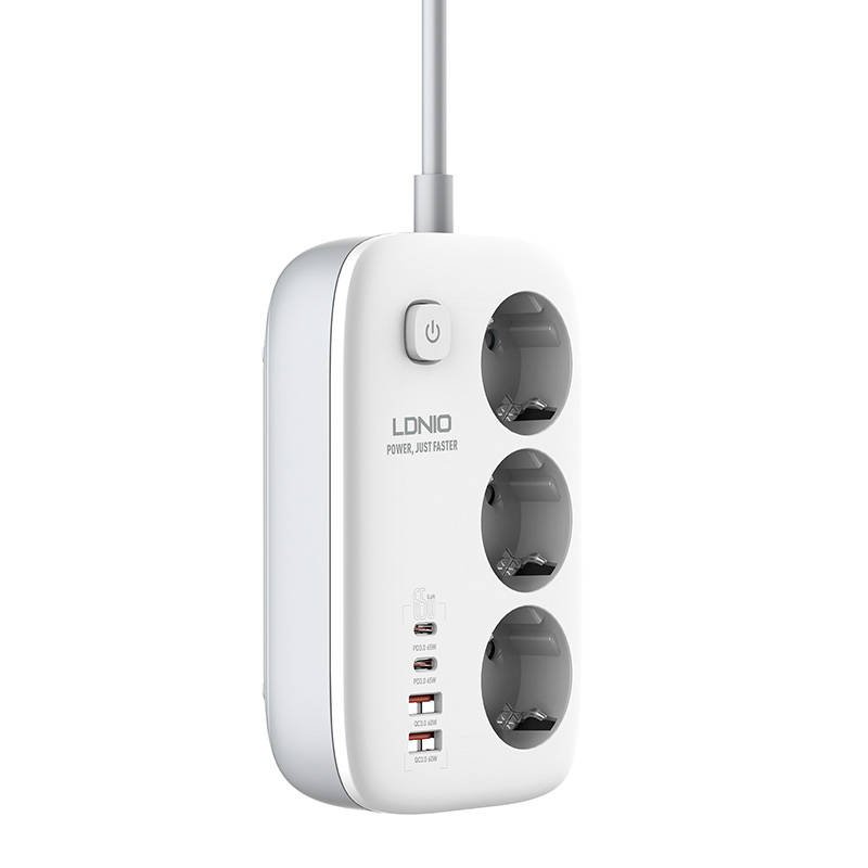 Power Strip GaN LDNIO SE3436 65W white cena