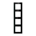 Štvornásobná rámová zásuvka Avatto N-TS10-Frame-B4 (čierna)