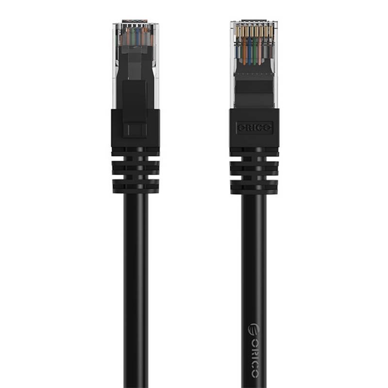 Síťový kabel Orico RJ45 Cat.6 Round Ethernet 20 m (černý)