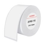 Termálne etikety Niimbot nálepky 25x60 mm, 110 ks (biela)