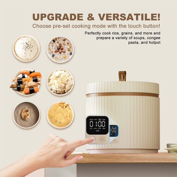 Tokit Mini rýžovar 1.5l - krémový – Obrázok 2