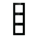 Trojitá rámová zásuvka Avatto N-TS10-Frame-B3 (čierna)
