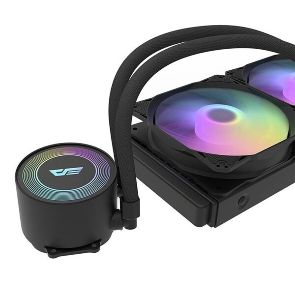 Vodní chlazení PC Darkflash DA240 LED 2x 120x120 (černá) sk