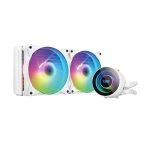 PC vodné chladenie Darkflash DX240 RGB 2x 120x120 (biela)