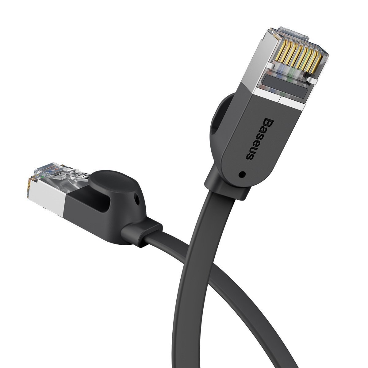 Baseus Cat 6 UTP Ethernet RJ45 Cable Flat 3m black navod