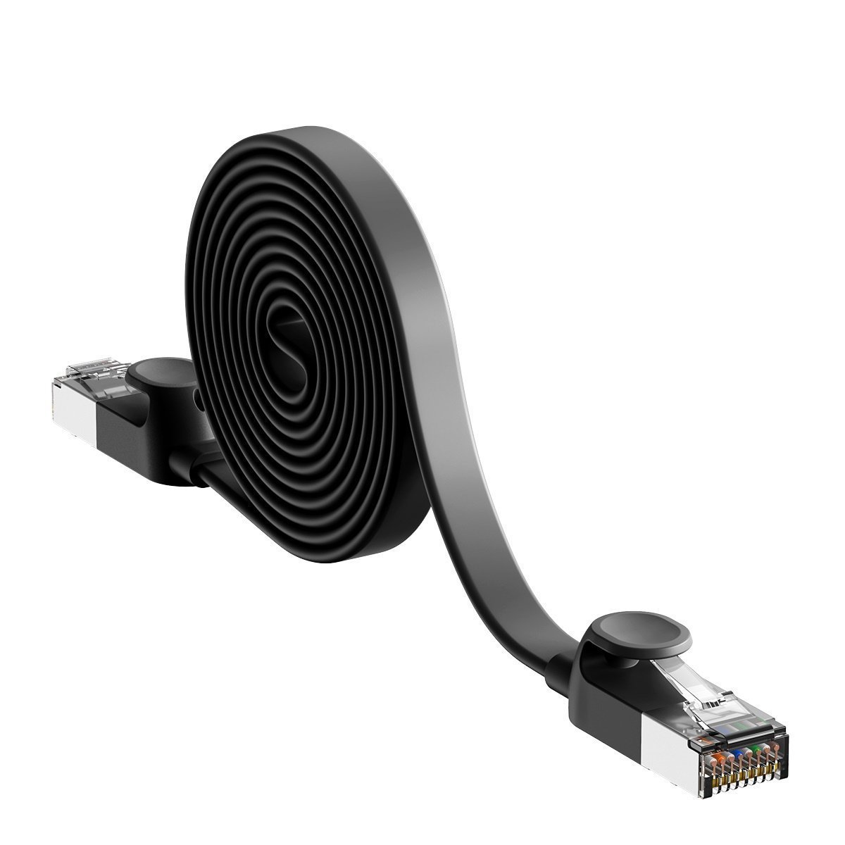 Baseus Cat 6 UTP Ethernet RJ45 Cable Flat 3m black sk