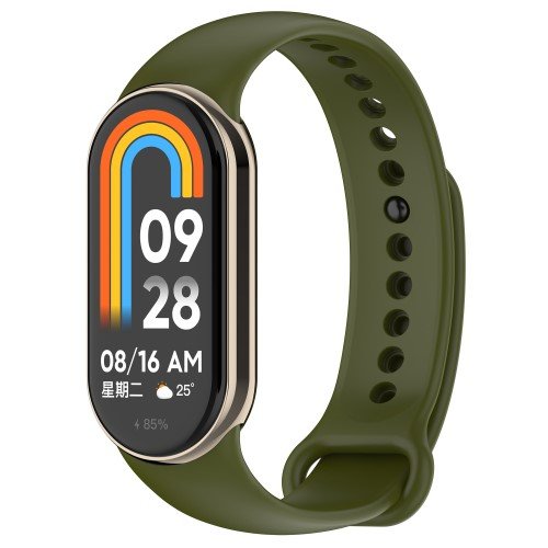 Silikónový remienok pre Xiaomi Smart Band 8 - Tmavozelený