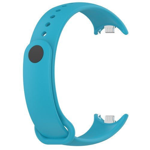 Silikónový remienok pre Xiaomi Smart Band 8 - Svetlomodrý – Obrázok 3