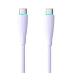 Kábel USB-C na USB-C Toocki TXCTT1- BMH01-P, 1m, PD, FC 100W (fialový)