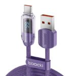 Kábel USB na USB-C Toocki TXCTYX05-P, 1m, FC 66W (fialový)