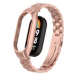 Elegantný kovový remienok pre Xiaomi Smart Band 8 - Ružový