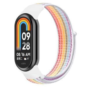 Látkový remienok pre Xiaomi Smart Band 8 - Bielofarebný