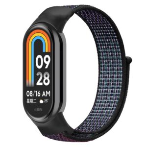 Látkový remienok pre Xiaomi Smart Band 8 - Čiernofialový