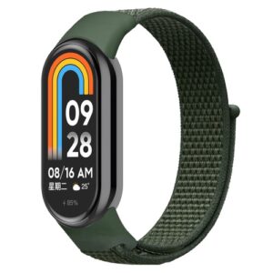 Látkový remienok pre Xiaomi Smart Band 8 - Tmavozelený
