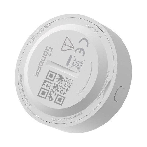Smart Zigbee Temperature And Humidity Sensor Sonoff SNZB-02P (round) distributor