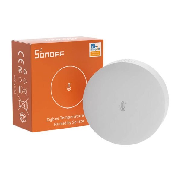 Smart Zigbee Temperature And Humidity Sensor Sonoff SNZB-02P (round) sk