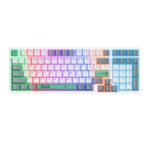 ONIKUMA G38 98 klávesov USB drôtová mechanická klávesnica biela