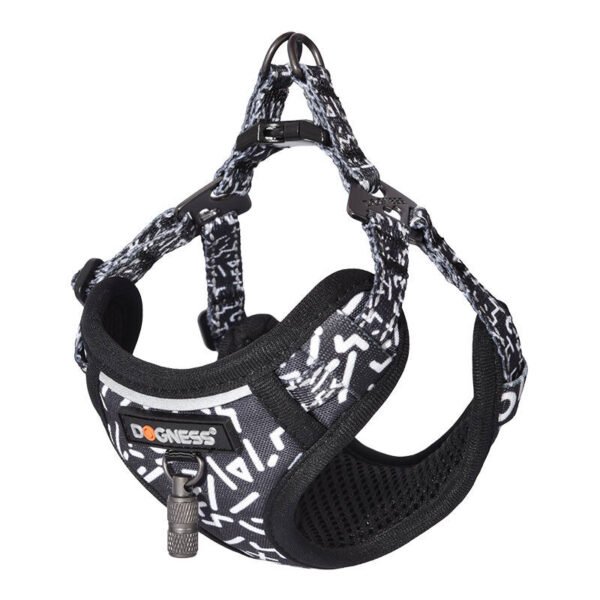 Cat set Dogness harness and leash (Black and white) cena