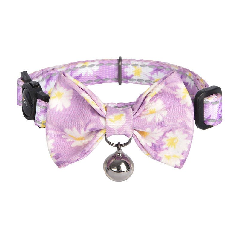 Collar set Dogness for cats 2 pcs (Calamus Purple/Polka Dot Purple) cena