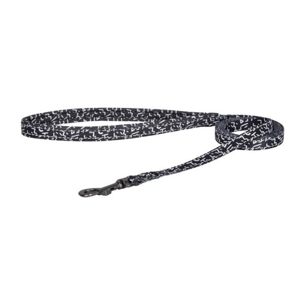 Dog set Dogness harness and leash (Black and white) navod