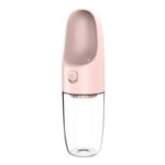 Cestovná fľaša na vodu pre domáce zvieratá D02 Dogness (ružová)