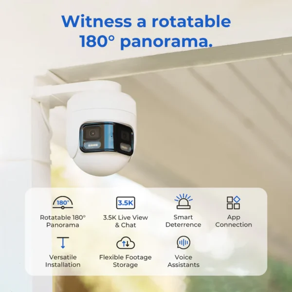 Xiaomi IMILAB EC6 Panorama - 3.5K kamera s detekciou pohybu – Obrázok 2