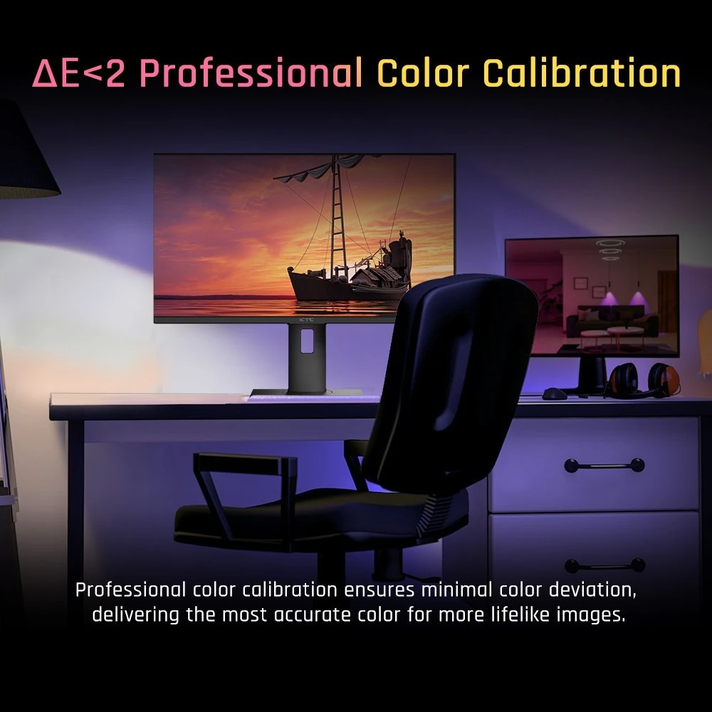 Refurbished KTC M27T20 Gaming Monitor 27 inch 2560x1440 QHD 165Hz Mini LED HVA 3ms Response Time HDMI2.0 DP1.4 Type-C USB KVM