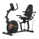 MERACH MR-S23B1-EU horizontálny bicykel na cvičenie (čierny)
