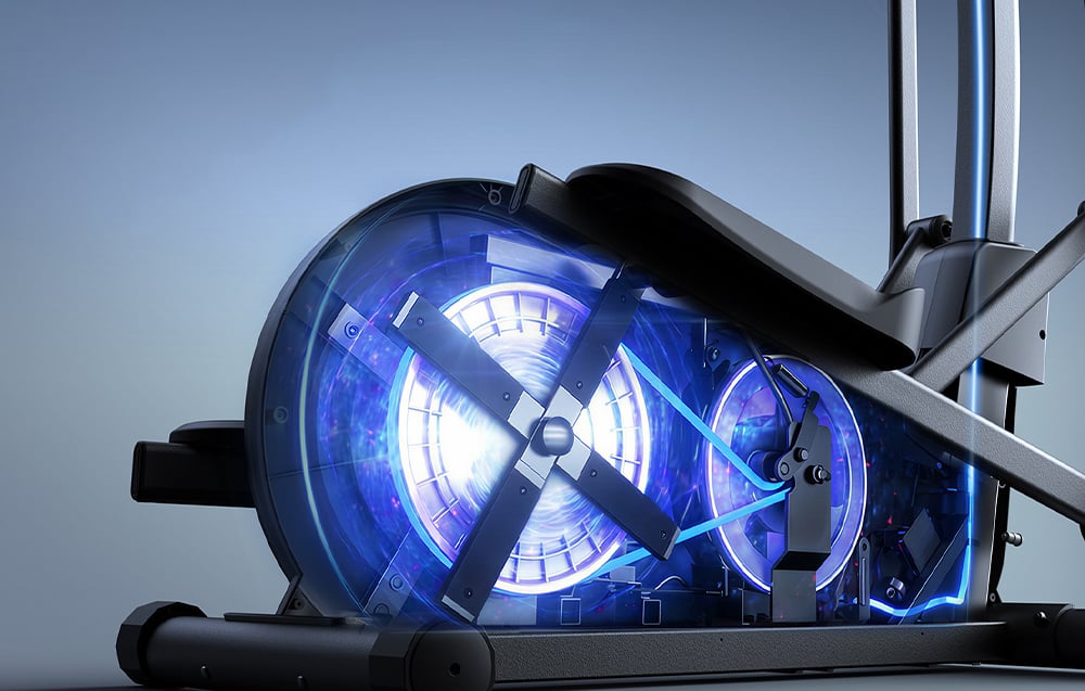 Rez eliptického trenažéra Merach s magnetickým odporovým systémom