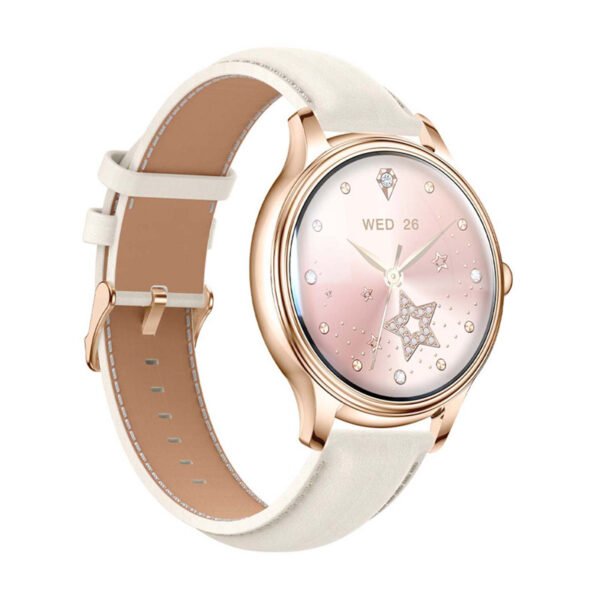 Smart Watch COLMI L28 (Gold + Gold leather strap) cena