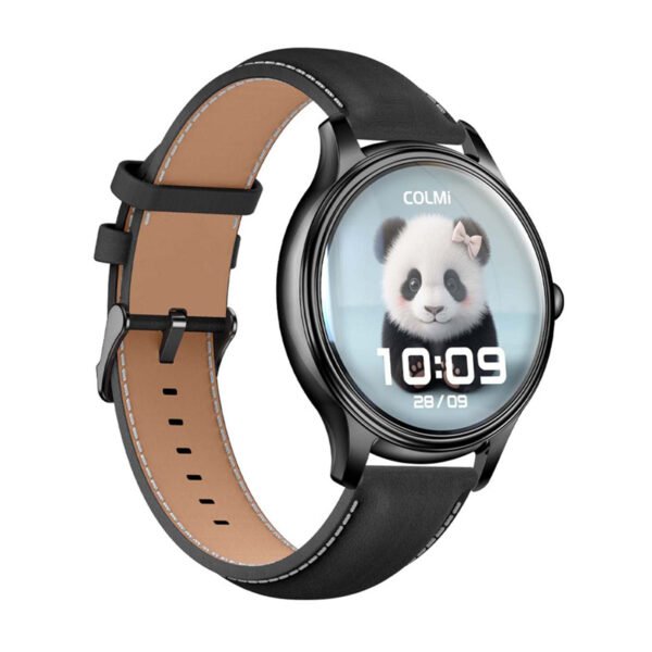 Smart Watch COLMI L28 (black silicone + black leather strap) cena