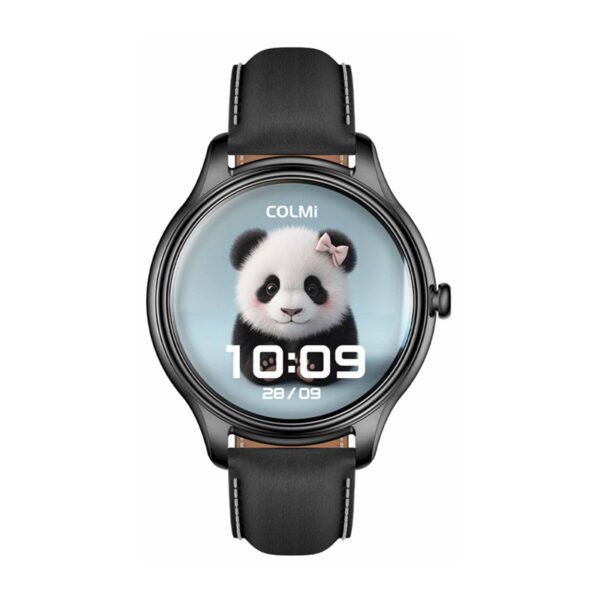 Smart Watch COLMI L28 (black silicone + black leather strap) distributor