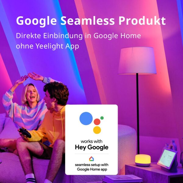 Yeelight Smart LED Bulb M2 E27 (farebná) Google – Obrázok 2