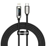 USB-C cable for Lightning Baseus Display, PD, 20W, 2m (black)