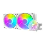 Vodné chladenie PC Darkflash DC240 ARGB 2x 120x120 (biela)
