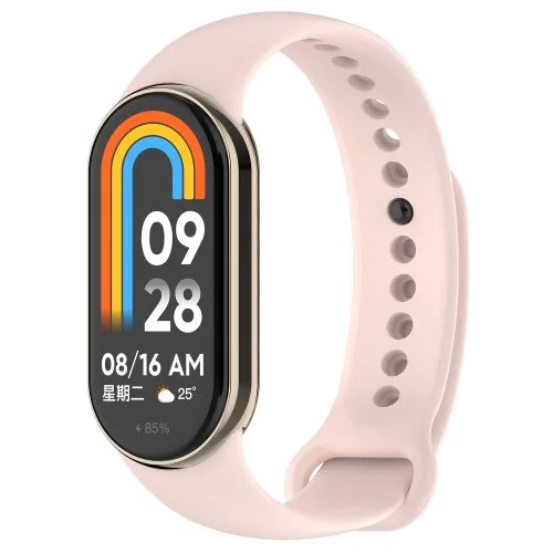 Silikónový remienok pre Xiaomi Smart Band 8 - Svetloružový