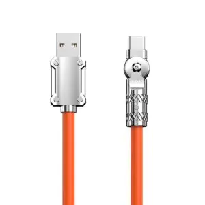 Dudao otočný 120W Type-A to Type-C Cable (Turbo Charge) - Oranžový
