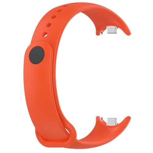 Silikónový remienok pre Xiaomi Smart Band 8 - Oranžový – Obrázok 3