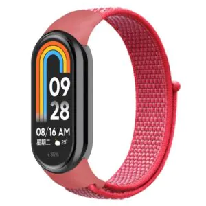 Látkový remienok pre Xiaomi Smart Band 8 - Svetločervený