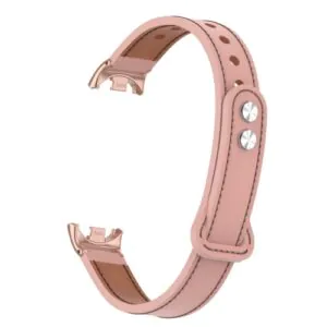 Kožený remienok pre Xiaomi Mi Smart Band 8 - Ružový